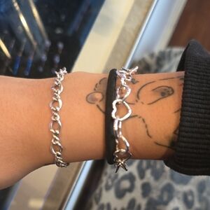 Elegant Silver Heart Bracelet